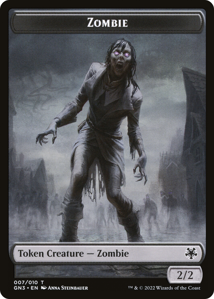 Zombie (TGN3-007) - Game Night: Free-for-All Tokens - Premium MTG Single from Wizards of the Coast - Just $0! Shop now at Game Crave Tournament Store