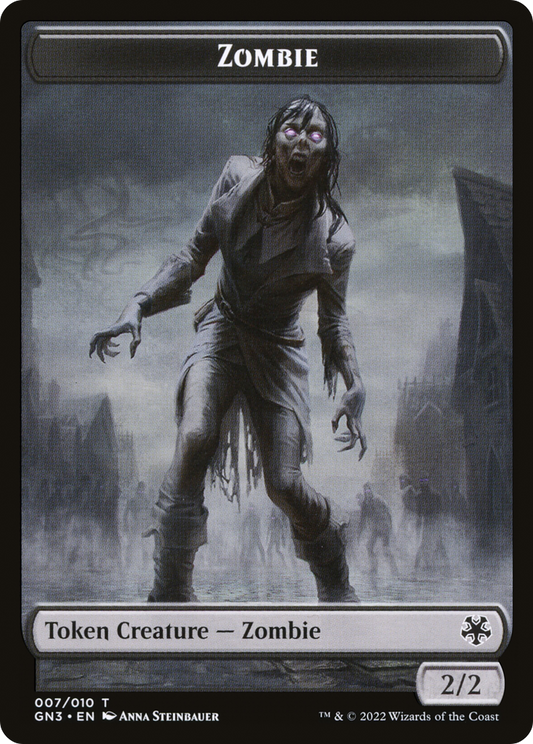 Zombie (TGN3-007) - Game Night: Free-for-All Tokens - Premium MTG Single from Wizards of the Coast - Just $0! Shop now at Game Crave Tournament Store