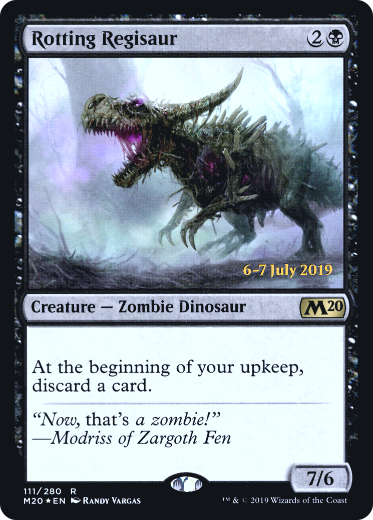 Rotting Regisaur (PM20-111S) - Core Set 2020 Promos Foil - Premium MTG Single from Wizards of the Coast - Just $1.22! Shop now at Game Crave Tournament Store