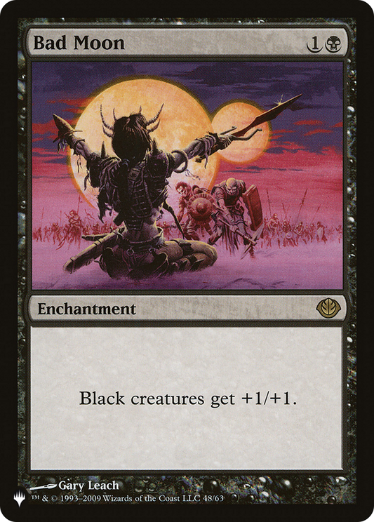 Bad Moon (PLIST-594) - The List - Premium MTG Single from Wizards of the Coast - Just $1.14! Shop now at Game Crave Tournament Store