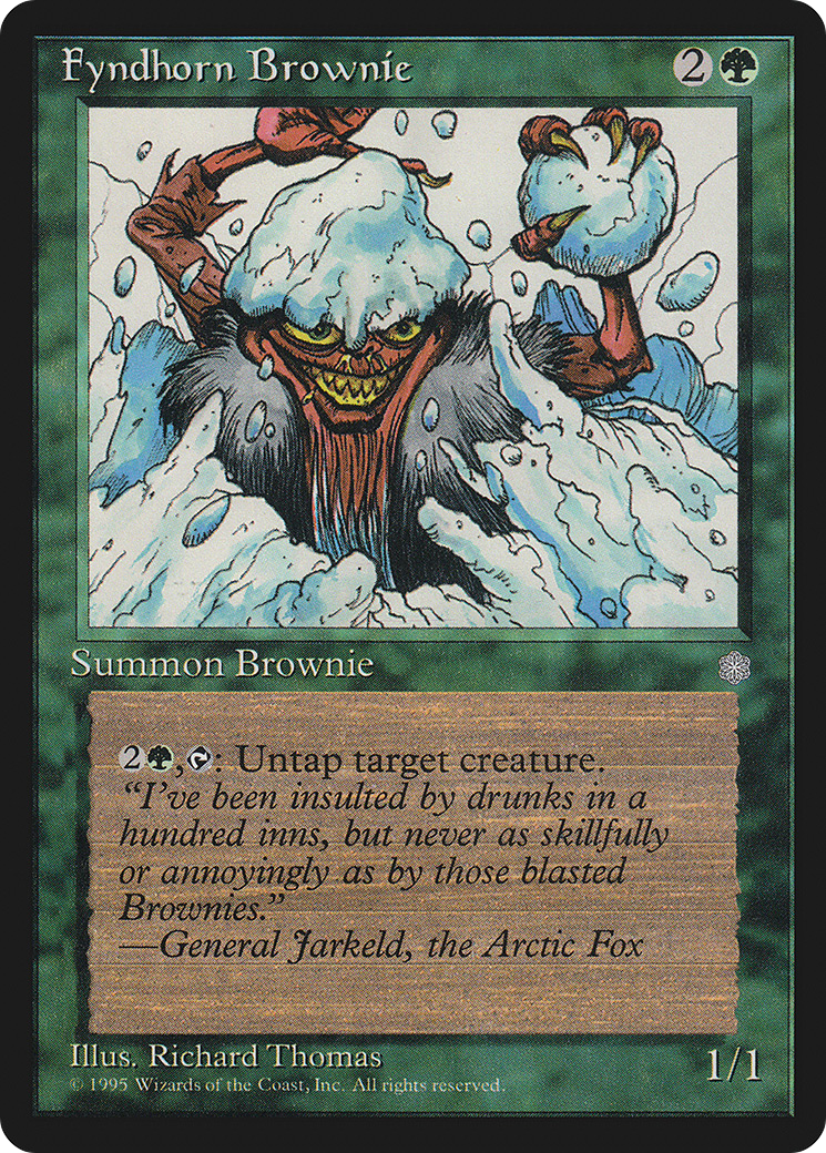 Fyndhorn Brownie (ICE-242) - Ice Age - Premium MTG Single from Wizards of the Coast - Just $0.08! Shop now at Game Crave Tournament Store
