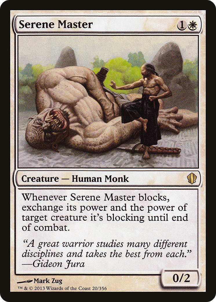Serene Master (C13-020) - Commander 2013 - Premium MTG Single from Wizards of the Coast - Just $0.11! Shop now at Game Crave Tournament Store