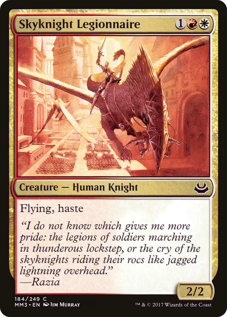 Skyknight Legionnaire (MM3-184) - Modern Masters 2017 Foil - Premium MTG Single from Wizards of the Coast - Just $0.08! Shop now at Game Crave Tournament Store