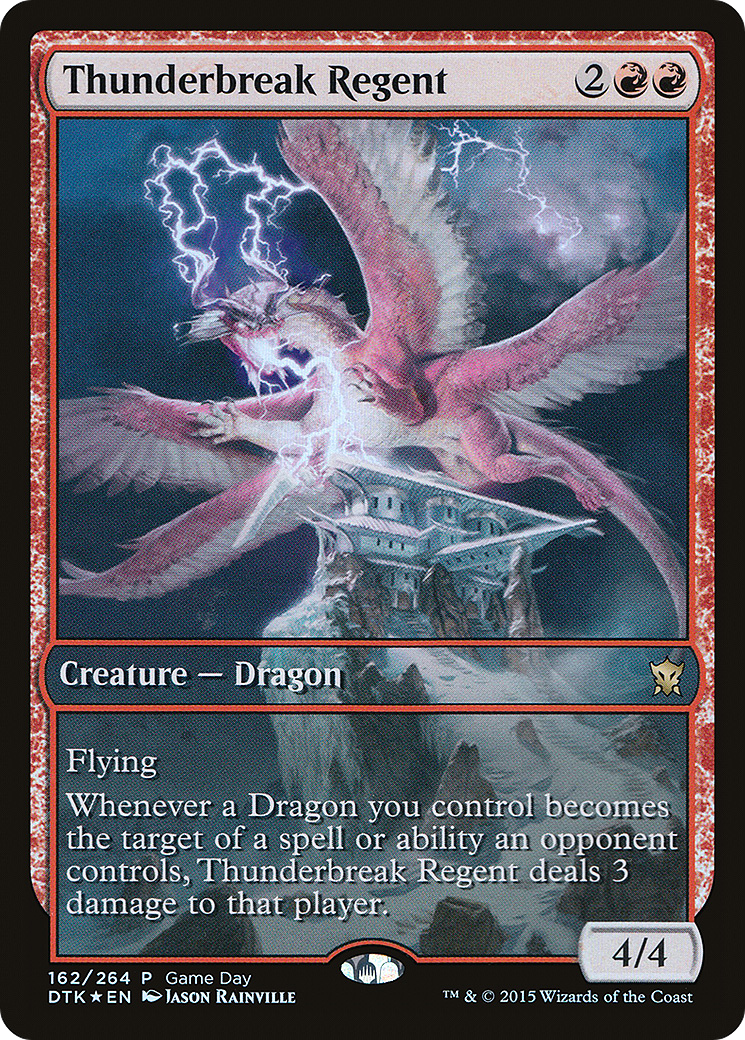 Thunderbreak Regent (PDTK-162) - Dragons of Tarkir Promos Foil - Premium MTG Single from Wizards of the Coast - Just $4.27! Shop now at Game Crave Tournament Store