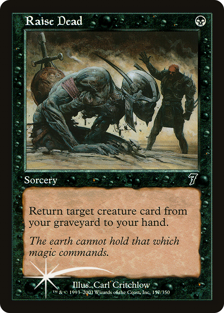Raise Dead (7ED-157★) - Seventh Edition Foil - Premium MTG Single from Wizards of the Coast - Just $1.17! Shop now at Game Crave Tournament Store