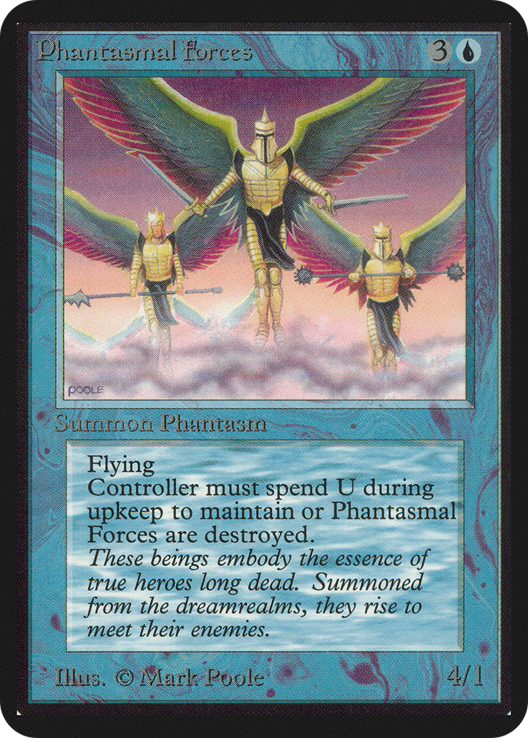 Phantasmal Forces (LEA-067) - Limited Edition Alpha - Premium MTG Single from Wizards of the Coast - Just $28.80! Shop now at Game Crave Tournament Store