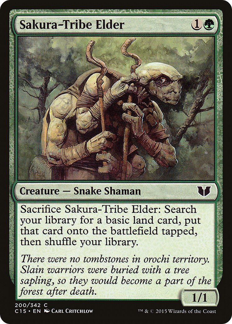 Sakura-Tribe Elder (C15-200) - Commander 2015 - Premium MTG Single from Wizards of the Coast - Just $0.46! Shop now at Game Crave Tournament Store