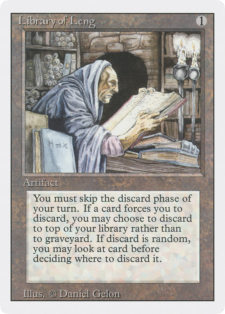Library of Leng (3ED-261) - Revised Edition - Premium MTG Single from Wizards of the Coast - Just $1.17! Shop now at Game Crave Tournament Store