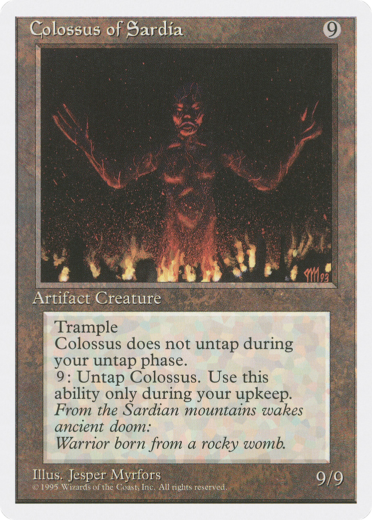 Colossus of Sardia (4ED-308) - Fourth Edition - Premium MTG Single from Wizards of the Coast - Just $0.34! Shop now at Game Crave Tournament Store