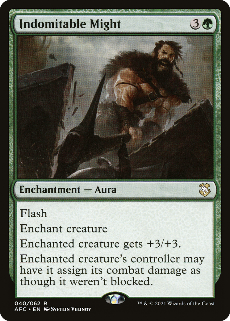 Indomitable Might (AFC-040) - Forgotten Realms Commander - Premium MTG Single from Wizards of the Coast - Just $0.35! Shop now at Game Crave Tournament Store