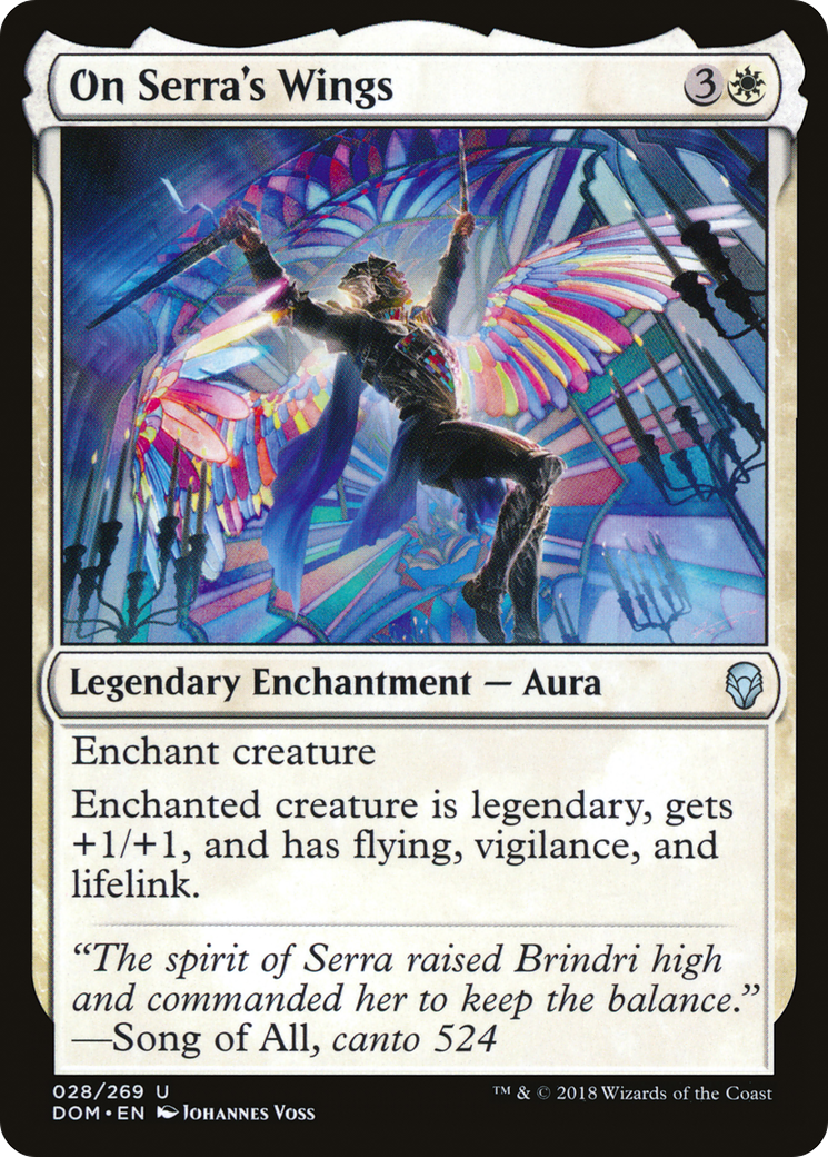 On Serra's Wings (DOM-028) - Dominaria - Premium MTG Single from Wizards of the Coast - Just $0.25! Shop now at Game Crave Tournament Store