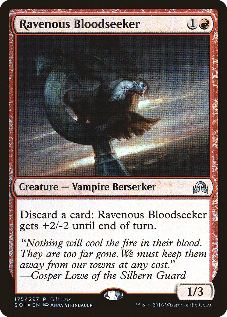 Ravenous Bloodseeker (PSOI-175) - Shadows over Innistrad Promos Foil - Premium MTG Single from Wizards of the Coast - Just $0.31! Shop now at Game Crave Tournament Store