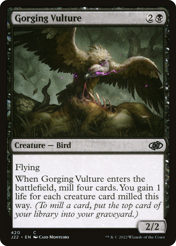 Gorging Vulture (J22-420) - Jumpstart 2022 - Premium MTG Single from Wizards of the Coast - Just $0.08! Shop now at Game Crave Tournament Store