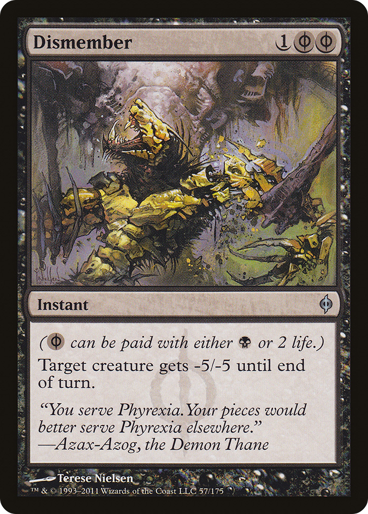 Dismember (NPH-057) - New Phyrexia - Premium MTG Single from Wizards of the Coast - Just $0.74! Shop now at Game Crave Tournament Store