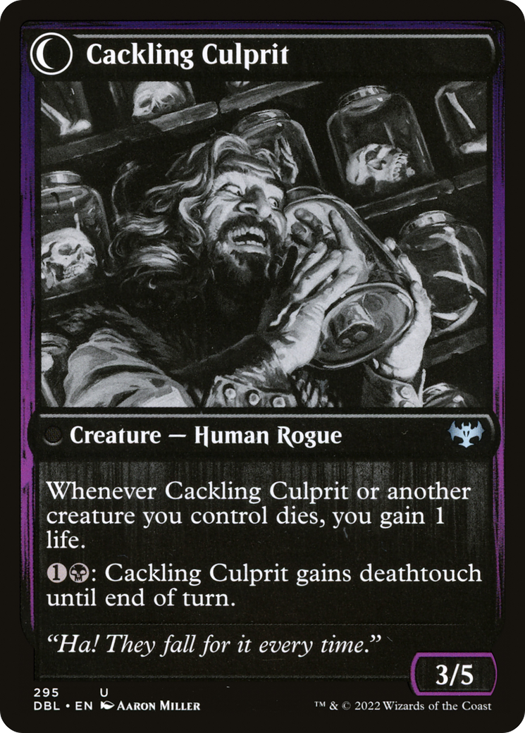Panicked Bystander // Cackling Culprit (DBL-295) - Innistrad: Double Feature: (Double Faced Transform) Foil - Premium MTG Single from Wizards of the Coast - Just $0.08! Shop now at Game Crave Tournament Store
