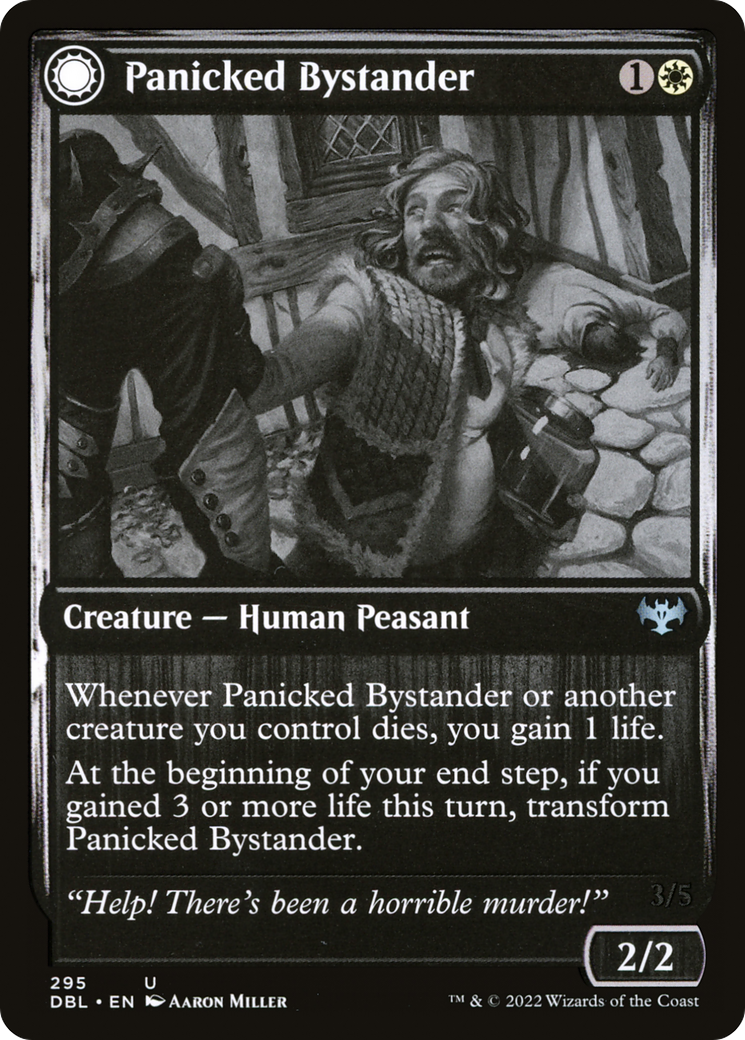 Panicked Bystander // Cackling Culprit (DBL-295) - Innistrad: Double Feature: (Double Faced Transform) Foil - Premium MTG Single from Wizards of the Coast - Just $0.08! Shop now at Game Crave Tournament Store
