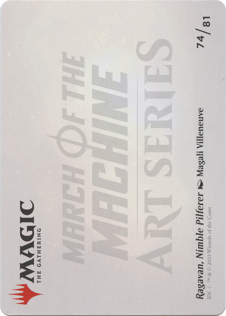 Ragavan, Nimble Pilferer // Ragavan, Nimble Pilferer (AMOM-074) - March of the Machine Art Series (Borderless) - Premium MTG Single from Wizards of the Coast - Just $0! Shop now at Game Crave Tournament Store