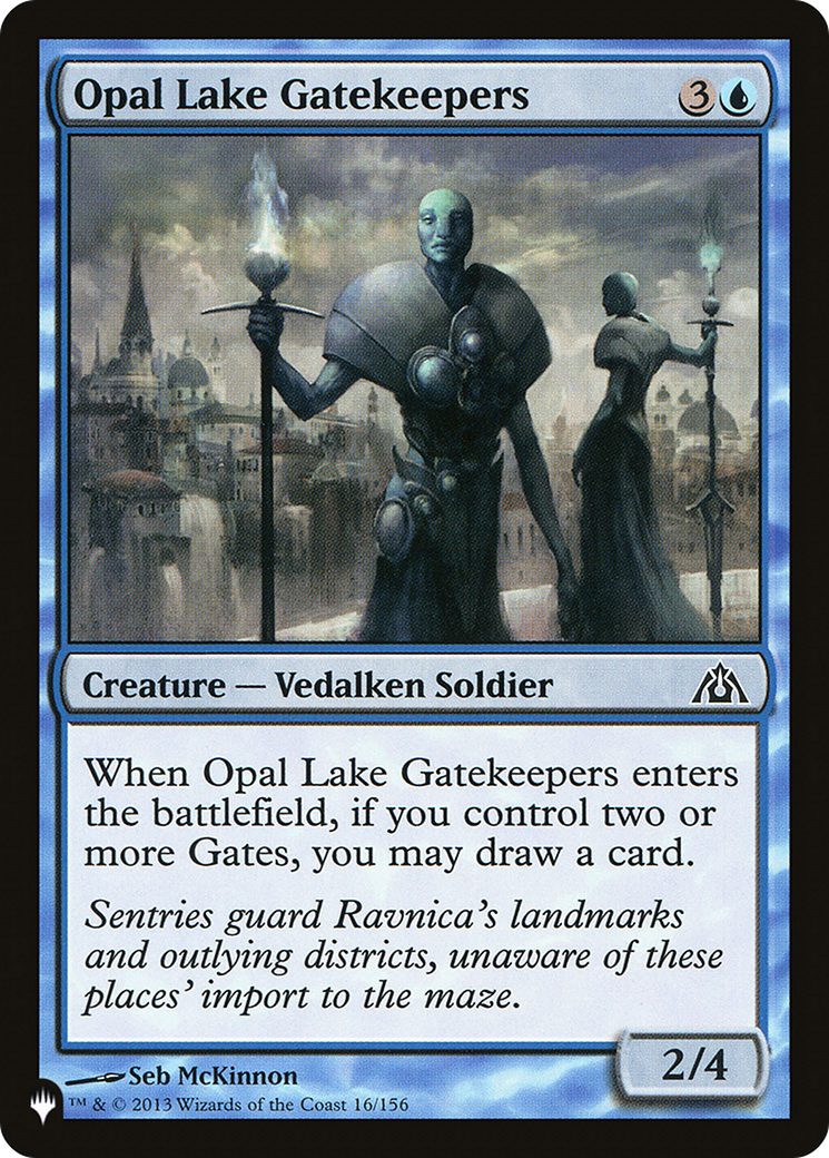 Opal Lake Gatekeepers (PLIST-758) - The List - Premium MTG Single from Wizards of the Coast - Just $0.25! Shop now at Game Crave Tournament Store