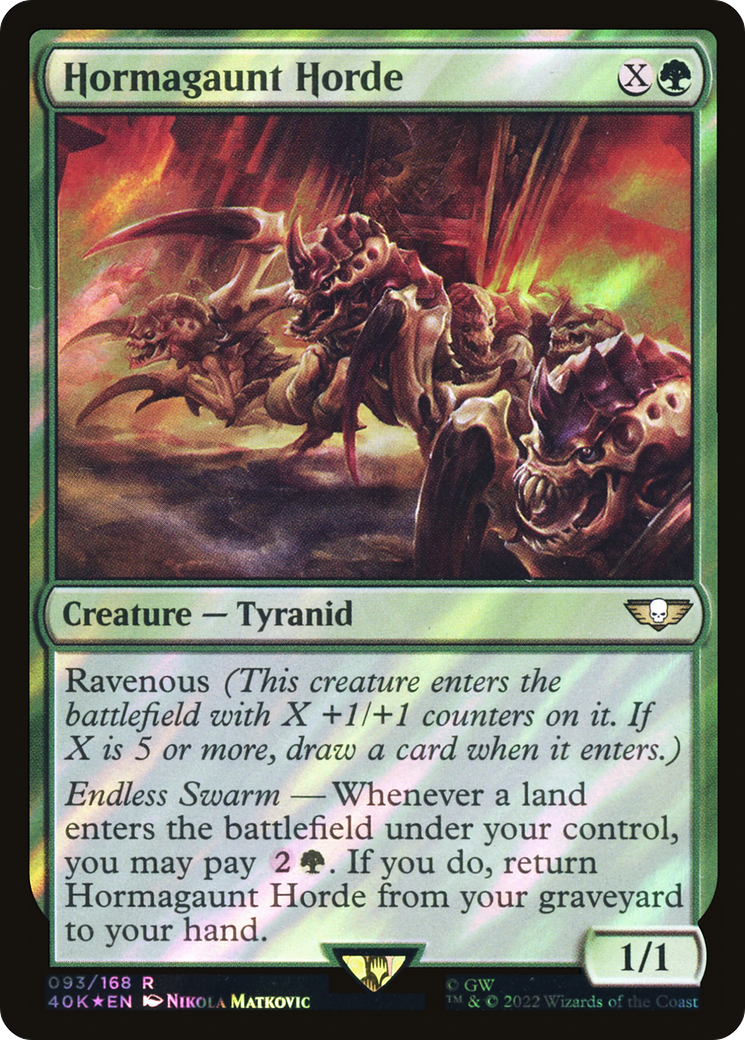 Hormagaunt Horde (40K-93★) - Warhammer 40,000 Commander Foil - Premium MTG Single from Wizards of the Coast - Just $0.19! Shop now at Game Crave Tournament Store