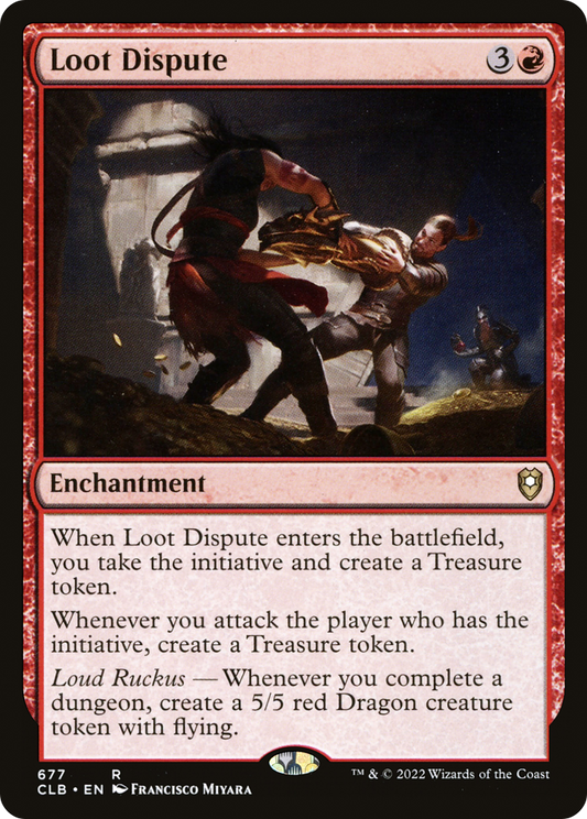 Loot Dispute (CLB-677) - Commander Legends: Battle for Baldur's Gate - Premium MTG Single from Wizards of the Coast - Just $0.32! Shop now at Game Crave Tournament Store