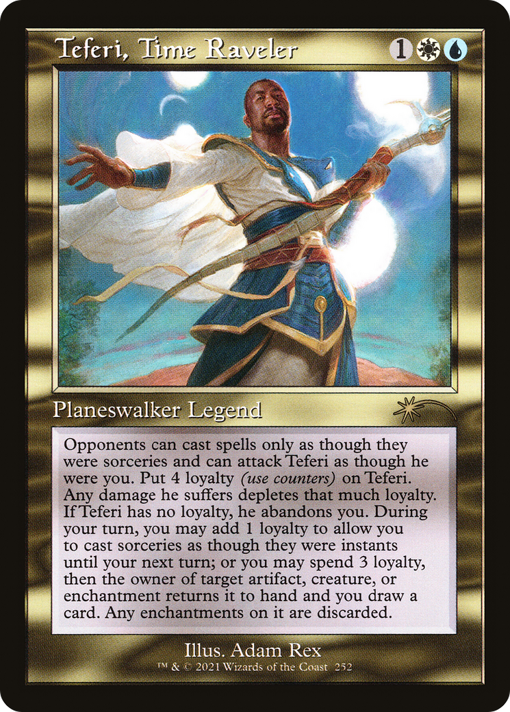 Teferi, Time Raveler (SLD-252) - Secret Lair Drop - Premium MTG Single from Wizards of the Coast - Just $7.90! Shop now at Game Crave Tournament Store