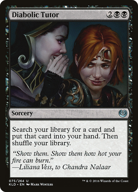 Diabolic Tutor (KLD-075) - Kaladesh - Premium MTG Single from Wizards of the Coast - Just $0.31! Shop now at Game Crave Tournament Store