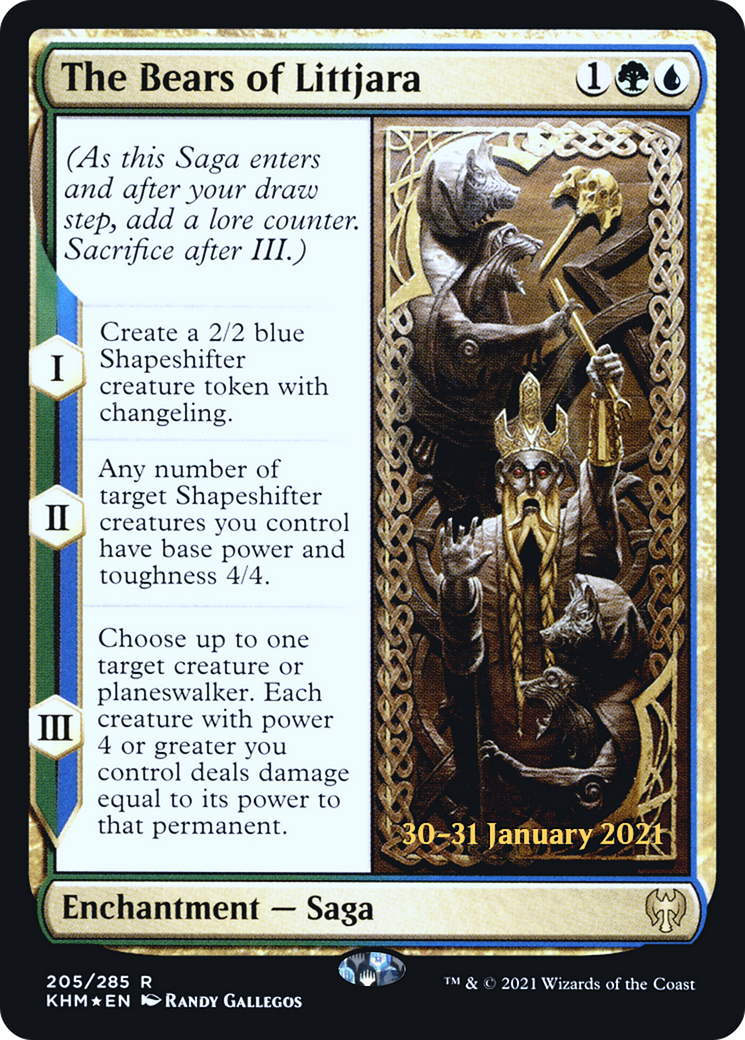 The Bears of Littjara (PKHM-205S) - Kaldheim Promos Foil - Premium MTG Single from Wizards of the Coast - Just $0.22! Shop now at Game Crave Tournament Store