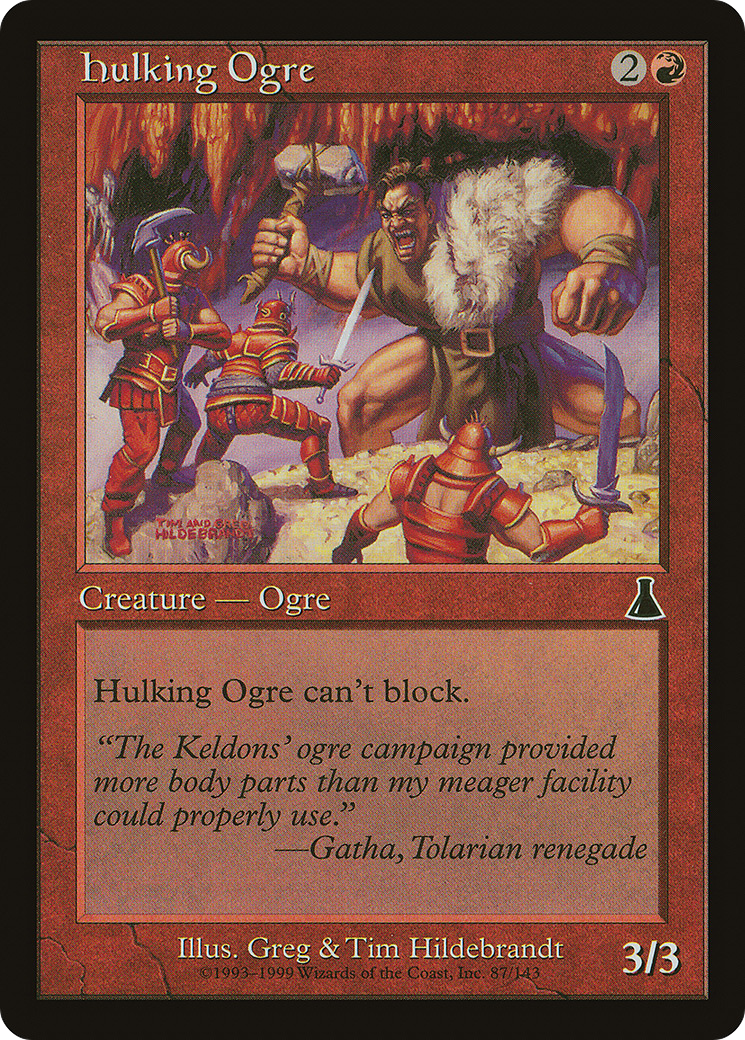 Hulking Ogre (UDS-087) - Urza's Destiny - Premium MTG Single from Wizards of the Coast - Just $0.08! Shop now at Game Crave Tournament Store