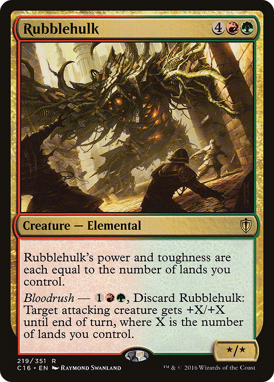 Rubblehulk (C16-219) - Commander 2016 - Premium MTG Single from Wizards of the Coast - Just $0.25! Shop now at Game Crave Tournament Store