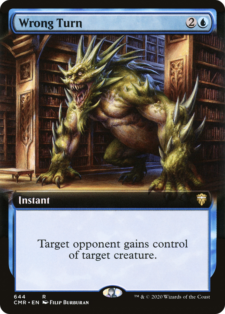 Wrong Turn (CMR-644) - Commander Legends: (Extended Art) - Premium MTG Single from Wizards of the Coast - Just $0.37! Shop now at Game Crave Tournament Store