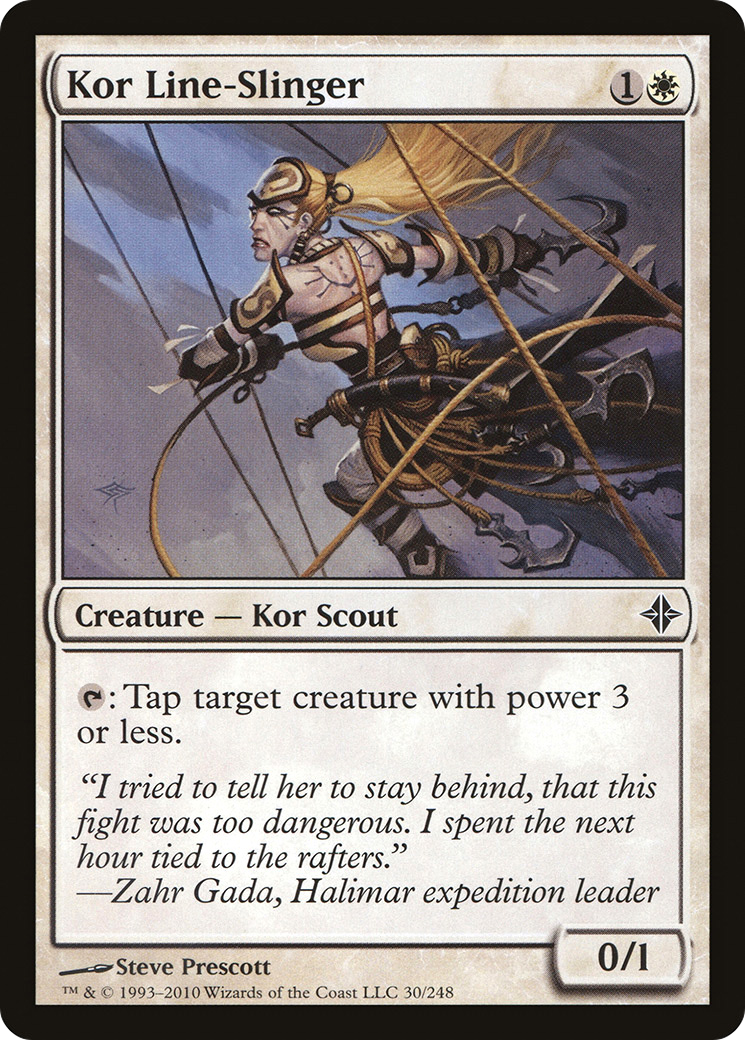 Kor Line-Slinger (ROE-030) - Rise of the Eldrazi Foil - Premium MTG Single from Wizards of the Coast - Just $0.08! Shop now at Game Crave Tournament Store
