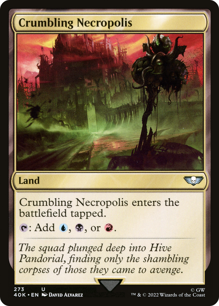 Crumbling Necropolis (40K-273) - Warhammer 40,000 Commander - Premium MTG Single from Wizards of the Coast - Just $0.17! Shop now at Game Crave Tournament Store