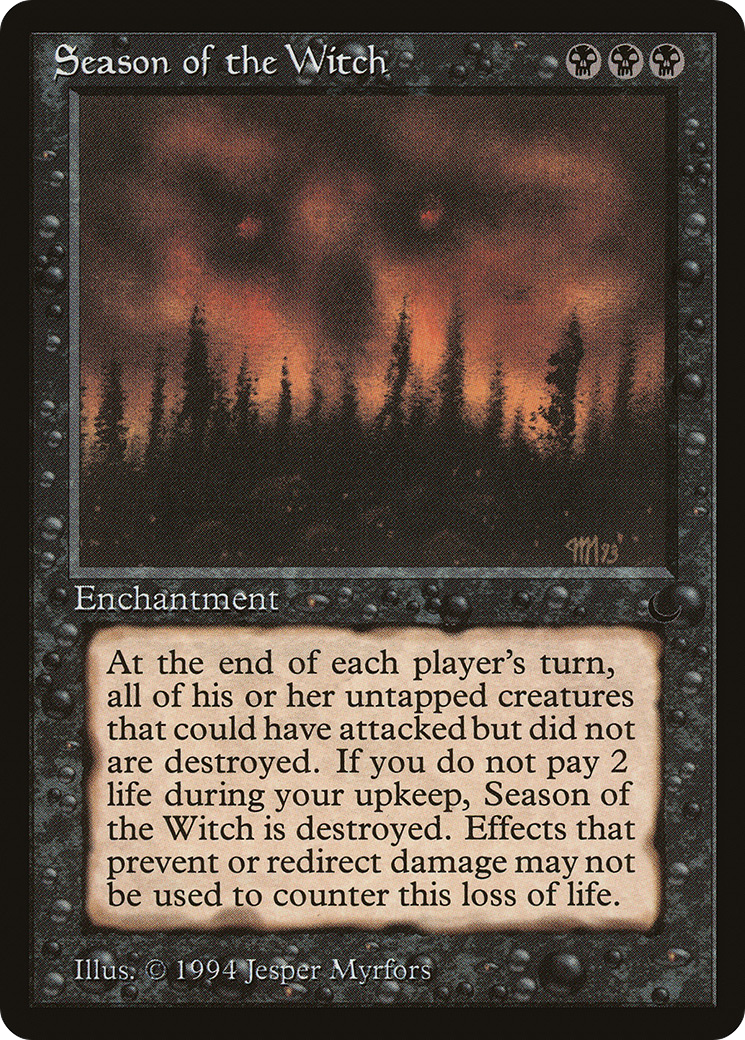 Season of the Witch (DRK-052) - The Dark - Premium MTG Single from Wizards of the Coast - Just $5.63! Shop now at Game Crave Tournament Store