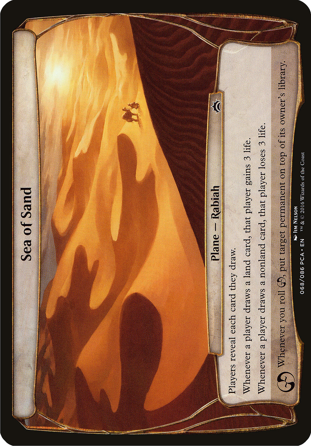 Sea of Sand (OPCA-068) - Planechase Anthology Planes - Premium MTG Single from Wizards of the Coast - Just $1.04! Shop now at Game Crave Tournament Store