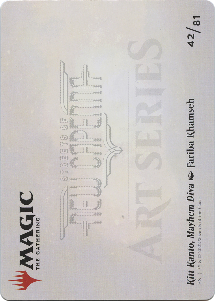 Kitt Kanto, Mayhem Diva // Kitt Kanto, Mayhem Diva (ASNC-042) - New Capenna Art Series (Borderless) Foil - Premium MTG Single from Wizards of the Coast - Just $0! Shop now at Game Crave Tournament Store