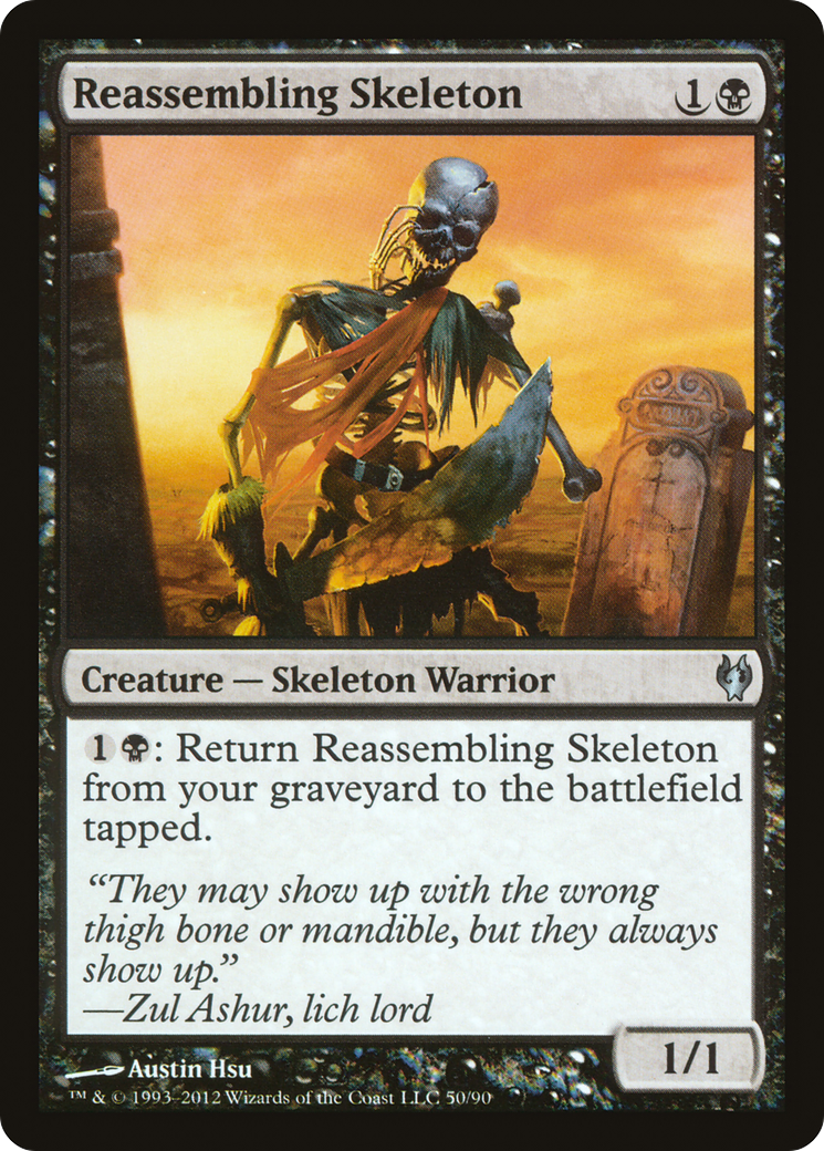 Reassembling Skeleton (DDJ-050) - Duel Decks: Izzet vs. Golgari - Premium MTG Single from Wizards of the Coast - Just $0.08! Shop now at Game Crave Tournament Store