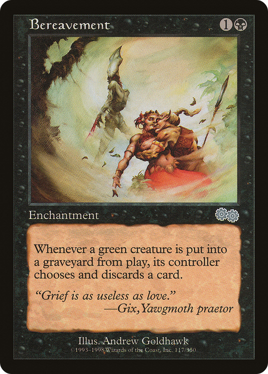 Bereavement (USG-117) - Urza's Saga - Premium MTG Single from Wizards of the Coast - Just $0.23! Shop now at Game Crave Tournament Store