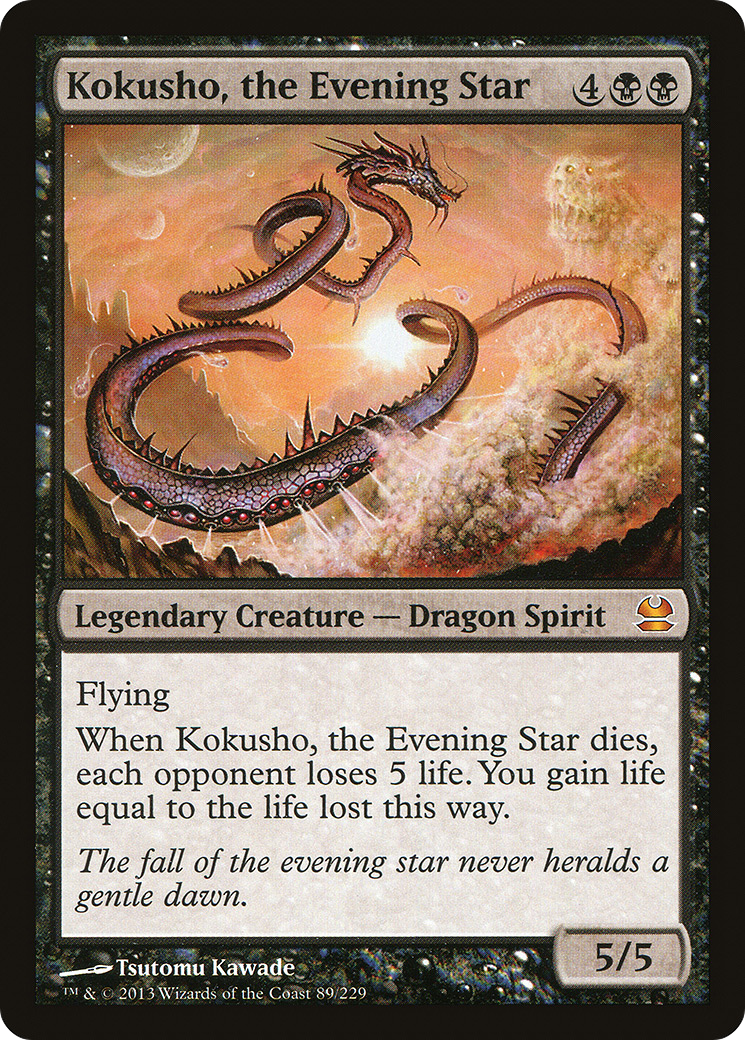 Kokusho, the Evening Star (MMA-089) - Modern Masters Foil - Premium MTG Single from Wizards of the Coast - Just $42.96! Shop now at Game Crave Tournament Store