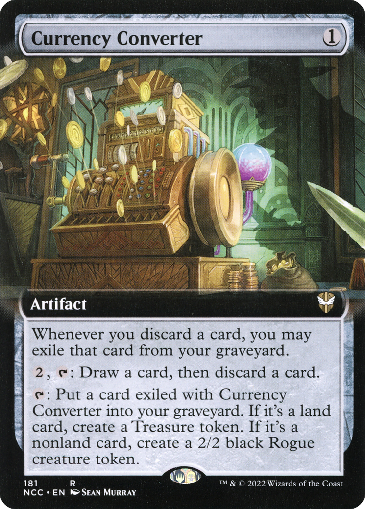 Currency Converter (NCC-181) - New Capenna Commander: (Extended Art) - Premium MTG Single from Wizards of the Coast - Just $13.55! Shop now at Game Crave Tournament Store