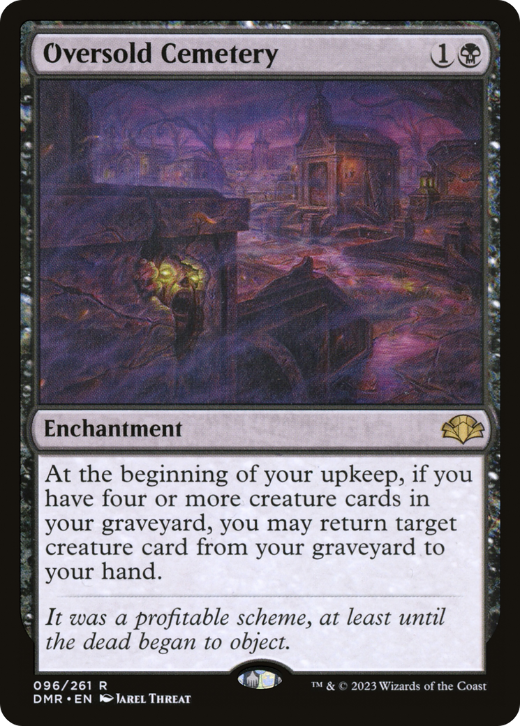 Oversold Cemetery (DMR-096) - Dominaria Remastered Foil - Premium MTG Single from Wizards of the Coast - Just $0.24! Shop now at Game Crave Tournament Store
