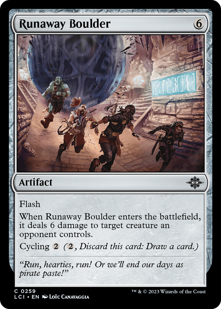 Runaway Boulder (LCI-259) - The Lost Caverns of Ixalan - Premium MTG Single from Wizards of the Coast - Just $0.08! Shop now at Game Crave Tournament Store