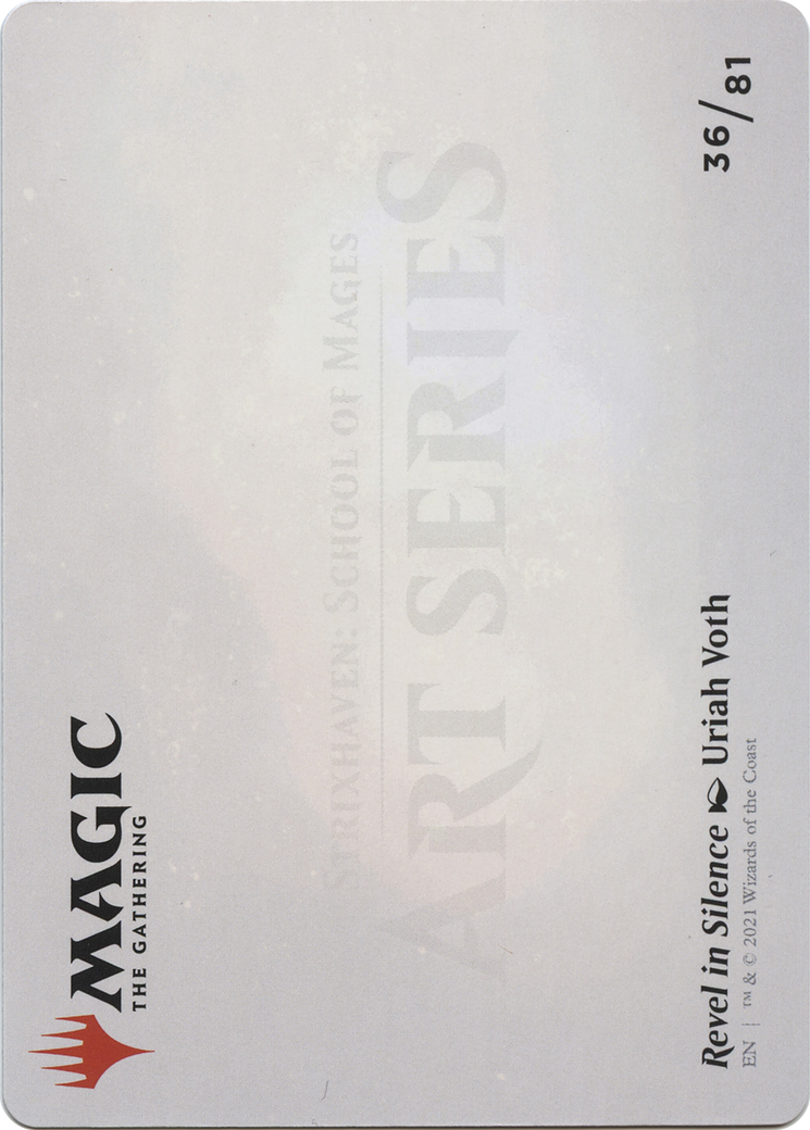 Revel in Silence // Revel in Silence (ASTX-036) - Strixhaven Art Series (Borderless) - Premium MTG Single from Wizards of the Coast - Just $0! Shop now at Game Crave Tournament Store