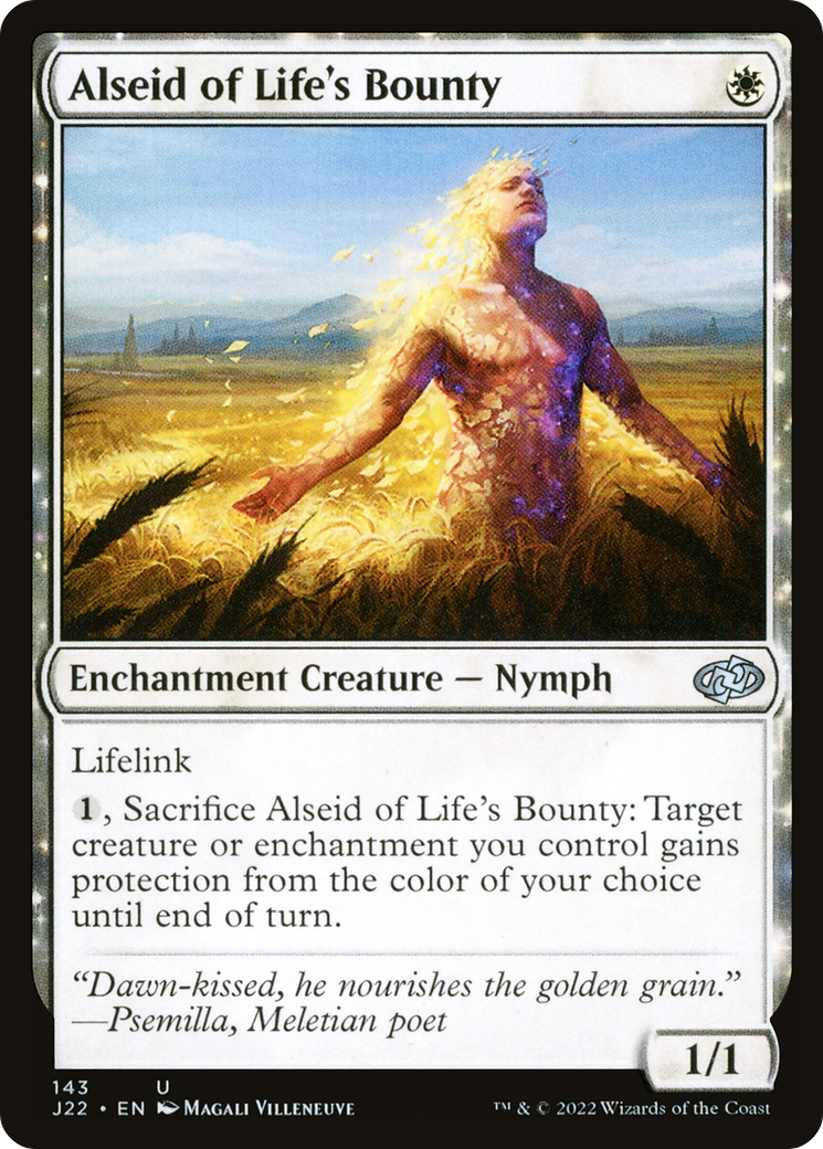 Alseid of Life's Bounty (J22-143) - Jumpstart 2022: (nyxtouched) - Premium MTG Single from Wizards of the Coast - Just $0.08! Shop now at Game Crave Tournament Store