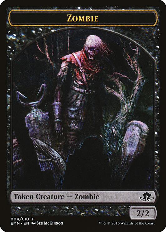 Zombie (TEMN-004) - Eldritch Moon Tokens - Premium MTG Single from Wizards of the Coast - Just $0.08! Shop now at Game Crave Tournament Store