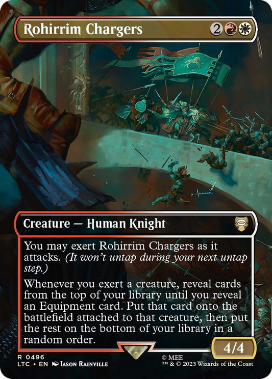 Rohirrim Chargers (LTC-496) - Tales of Middle-earth Commander (Borderless) Foil - Premium MTG Single from Wizards of the Coast - Just $0.08! Shop now at Game Crave Tournament Store