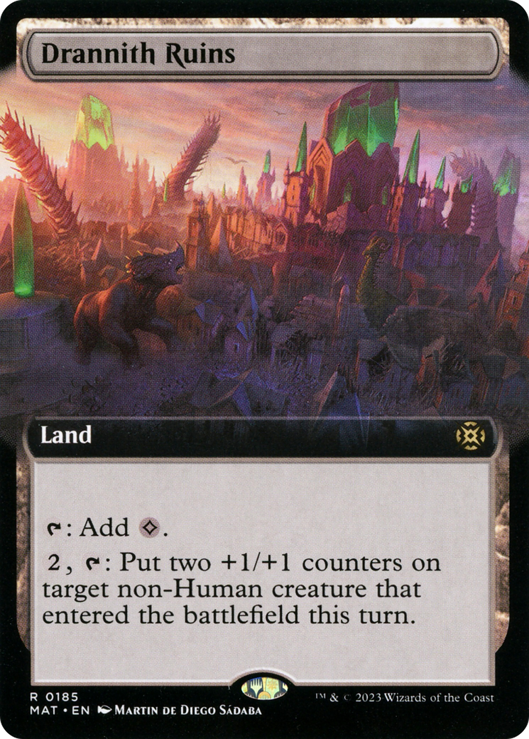 Drannith Ruins (MAT-185) - March of the Machine: The Aftermath: (Extended Art) Foil - Premium MTG Single from Wizards of the Coast - Just $0.10! Shop now at Game Crave Tournament Store