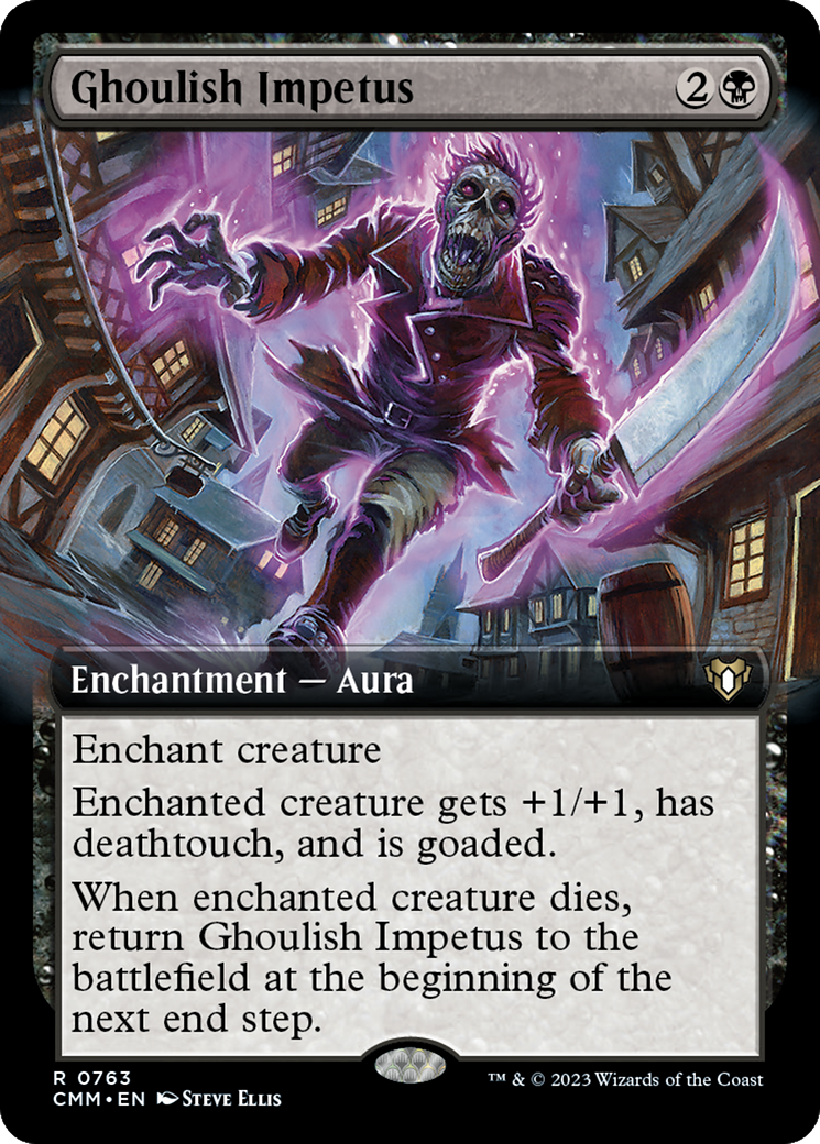 Ghoulish Impetus (CMM-763) - Commander Masters: (Extended Art) Foil - Premium MTG Single from Wizards of the Coast - Just $1.51! Shop now at Game Crave Tournament Store