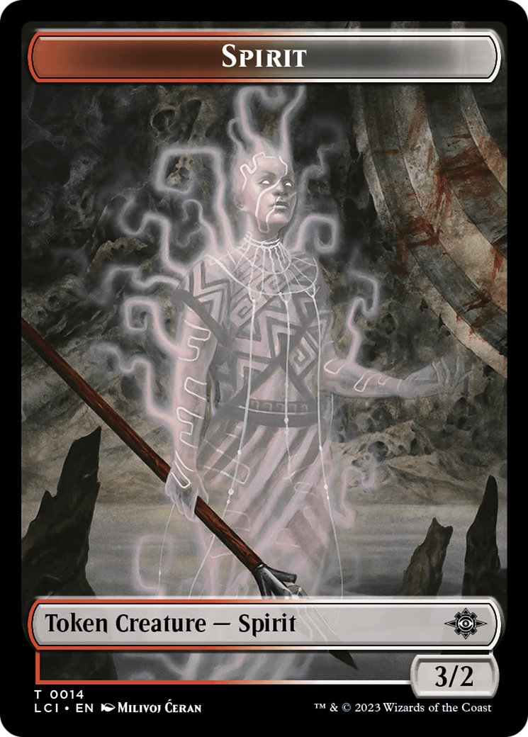 Spirit (TLCI-014) - The Lost Caverns of Ixalan Tokens Foil - Premium MTG Single from Wizards of the Coast - Just $0! Shop now at Game Crave Tournament Store