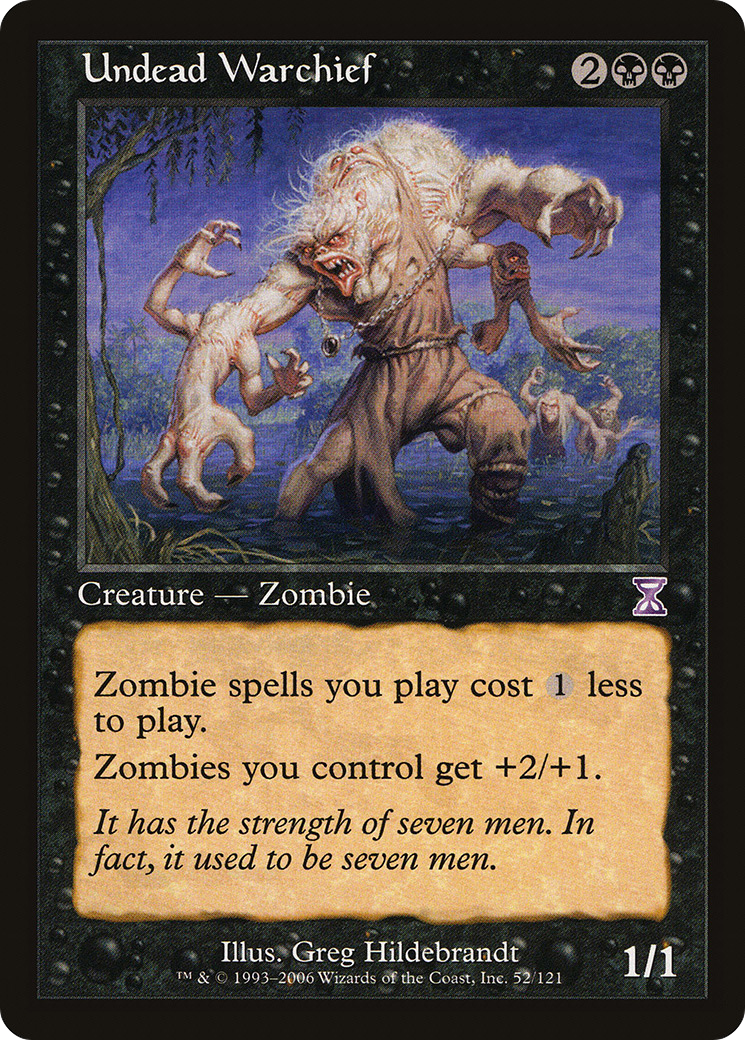 Undead Warchief (TSB-052) - Time Spiral Timeshifted - Premium MTG Single from Wizards of the Coast - Just $14.34! Shop now at Game Crave Tournament Store