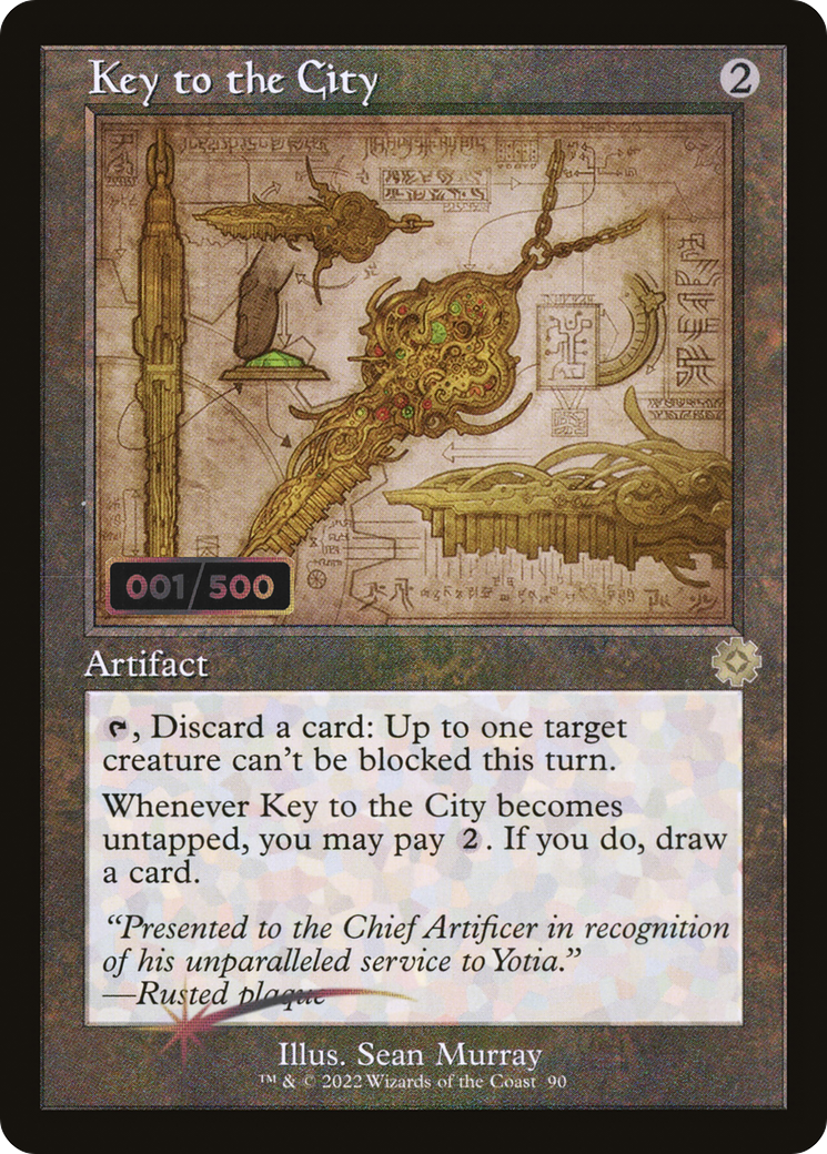 Key to the City (BRR-90Z) - The Brothers' War Retro Artifacts Foil - Premium MTG Single from Wizards of the Coast - Just $147.81! Shop now at Game Crave Tournament Store